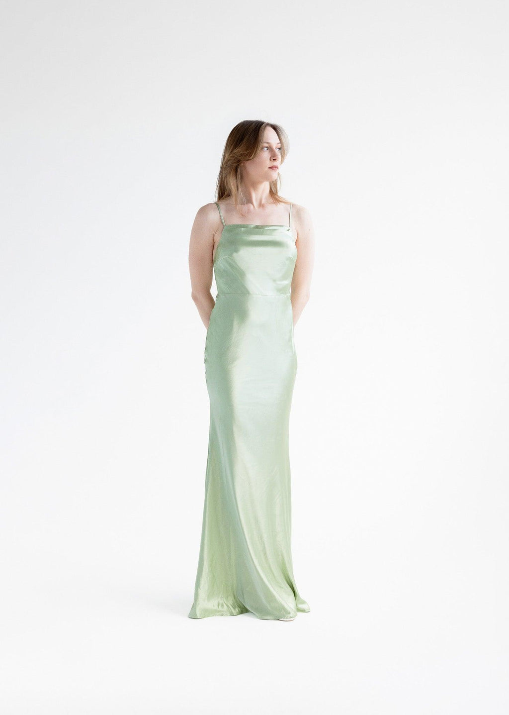 Connie - Sage Square Neck